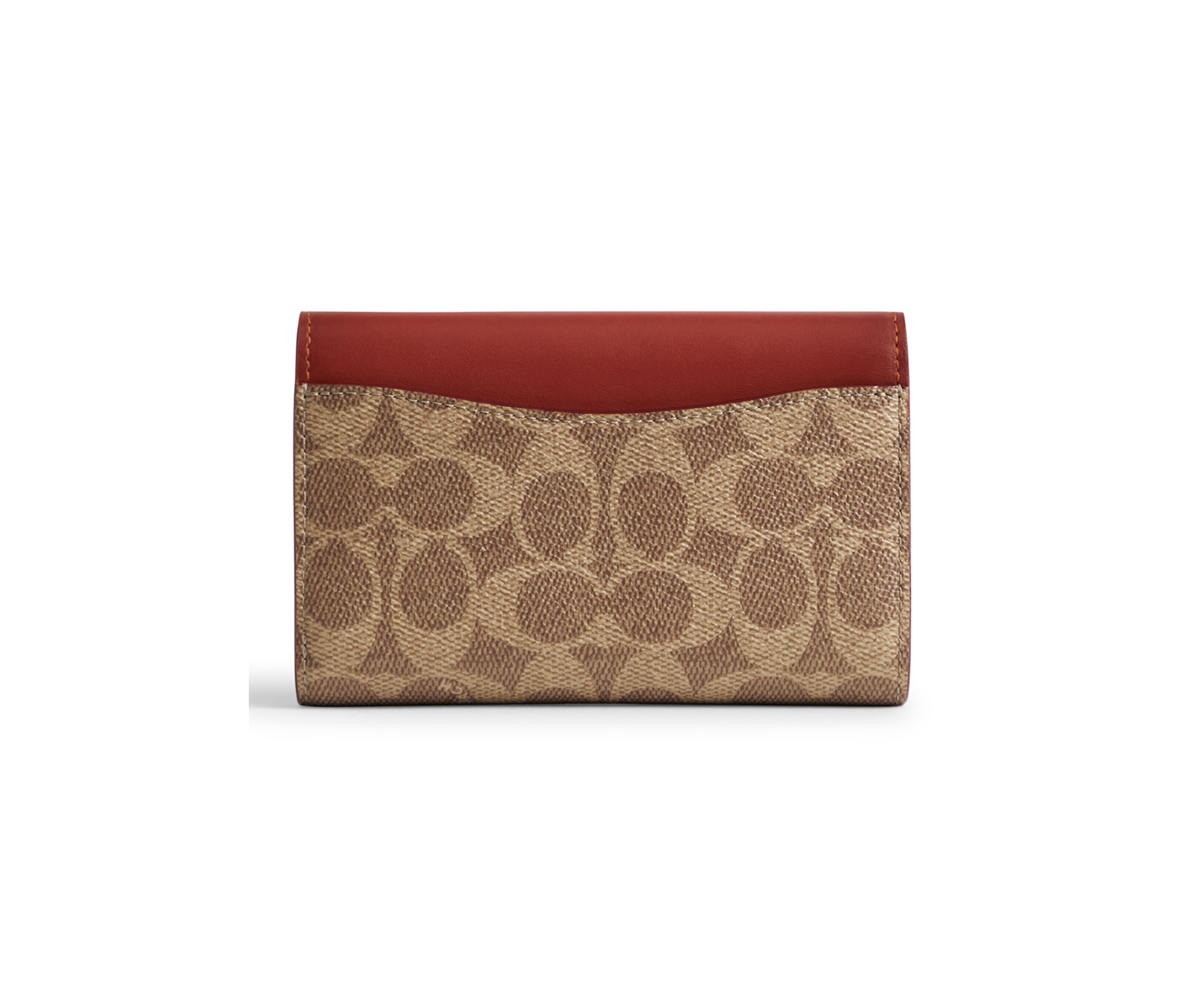   Coated Canvas Signature Essential Medium Flap Wallet 