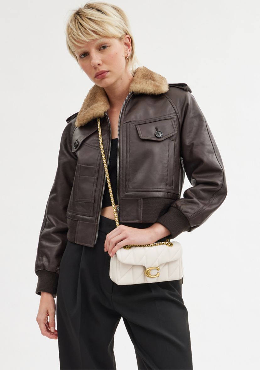   Quilted Tabby Shoulder Bag 20 with Chain 