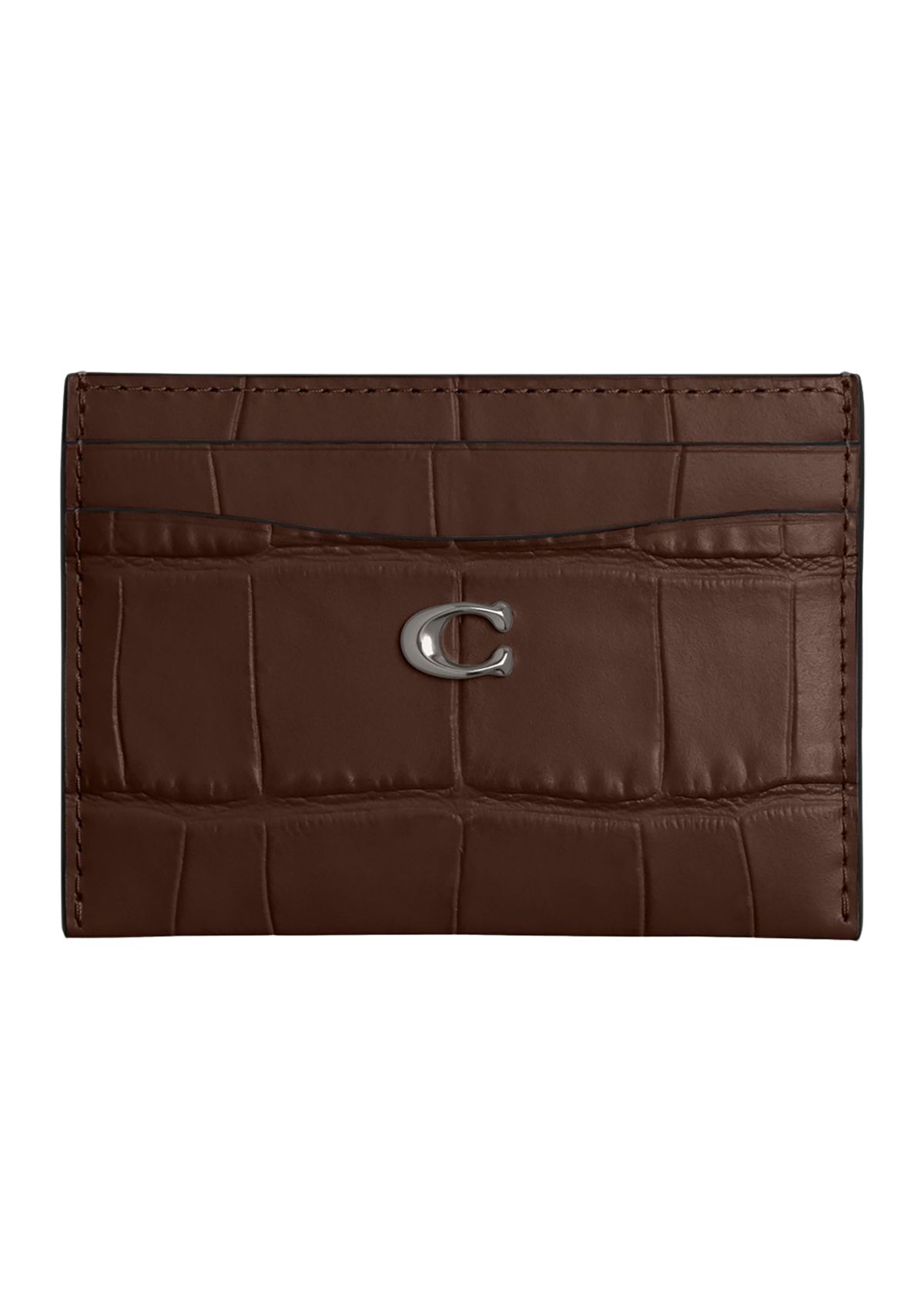 Embossed Crocodile Essential Card Case