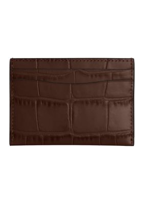 Embossed Crocodile Essential Card Case