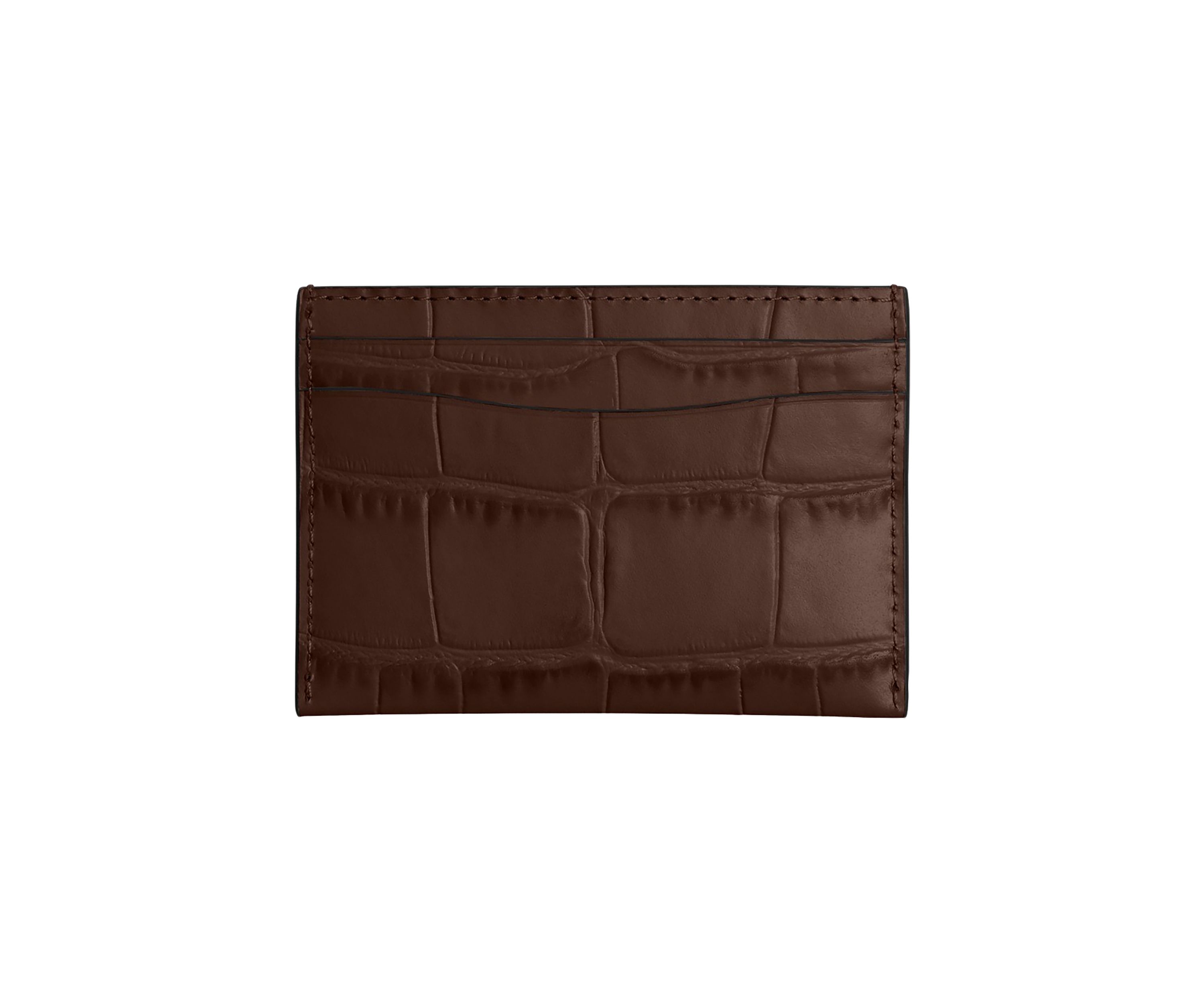 Embossed Crocodile Essential Card Case