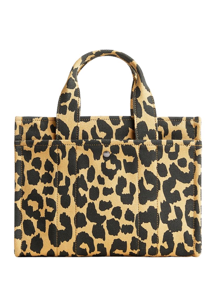 Cargo Tote 26 with Leopard Print