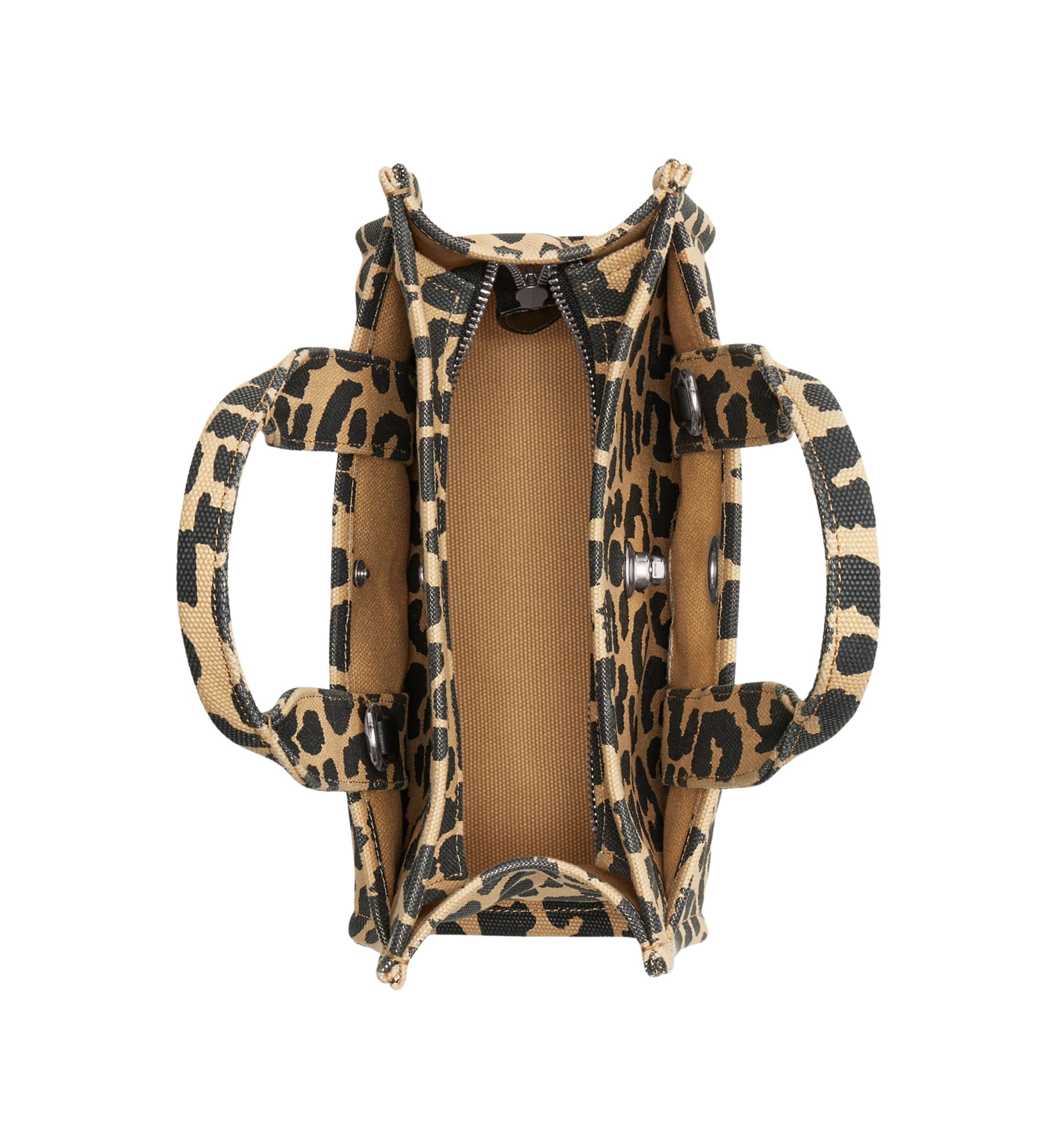 Cargo Tote 26 with Leopard Print