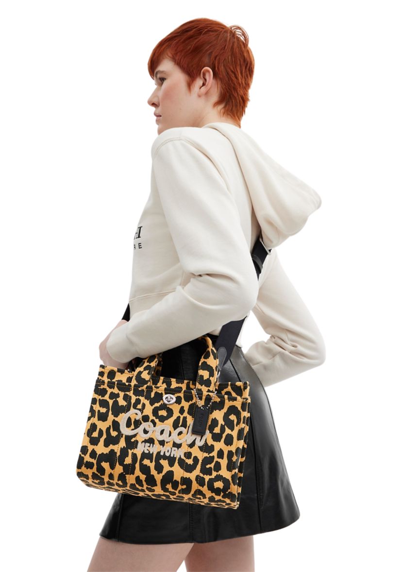 Cargo Tote 26 with Leopard Print