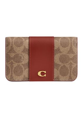 COACH Women's Essential Slim Card Case in Signature Canvas