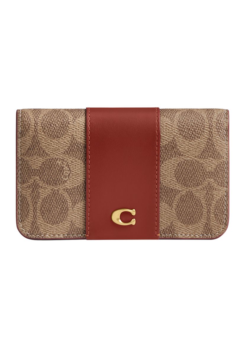 Essential Slim Card Case in Signature Canvas 