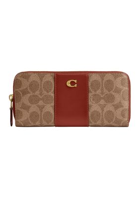 COACH Women's Essential Slim Accordion Zip Wallet in Signature Canvas -  2600368CS031