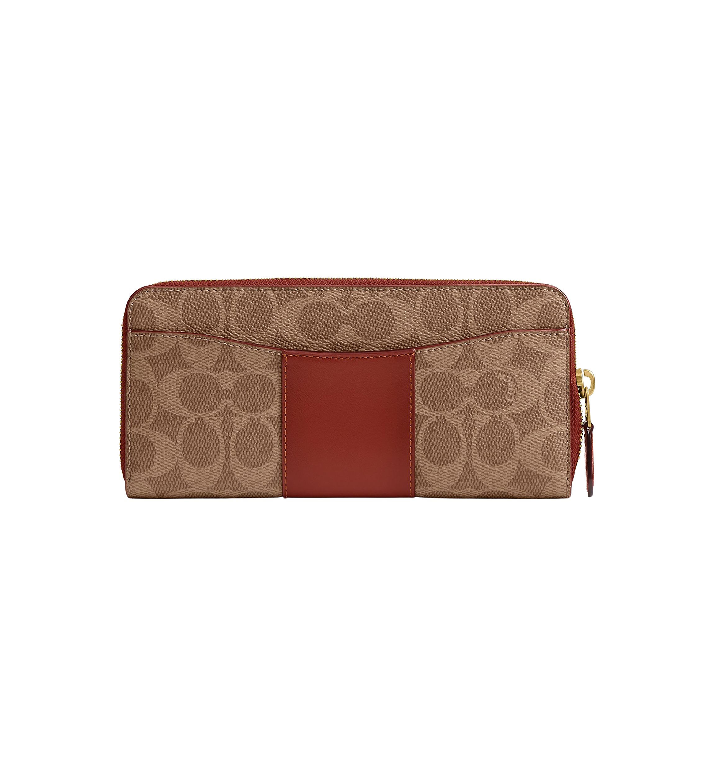 Essential Slim Accordion Zip Wallet in Signature Canvas