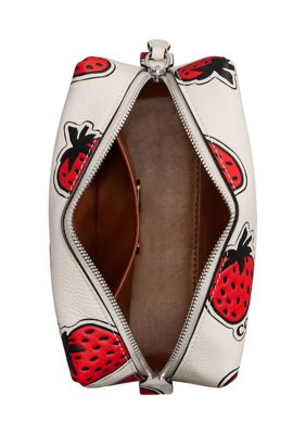 Essential Cosmetic Pouch with Strawberry Print 