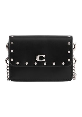 Essential Half Flap Card Case with Rivets