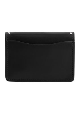 Essential Half Flap Card Case with Rivets