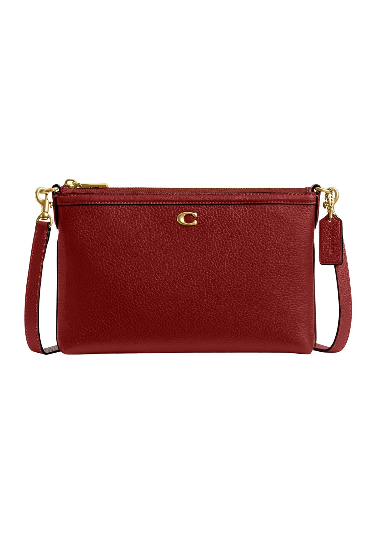 Refined Pebble Leather Legacy Zip Top Crossbody 