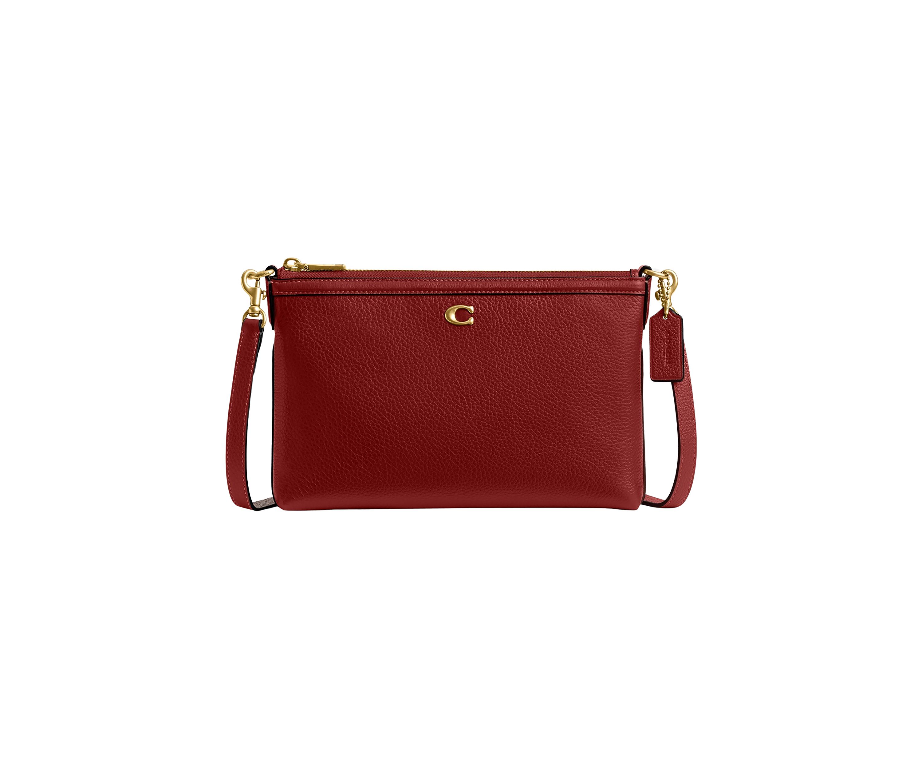 Refined Pebble Leather Legacy Zip Top Crossbody 