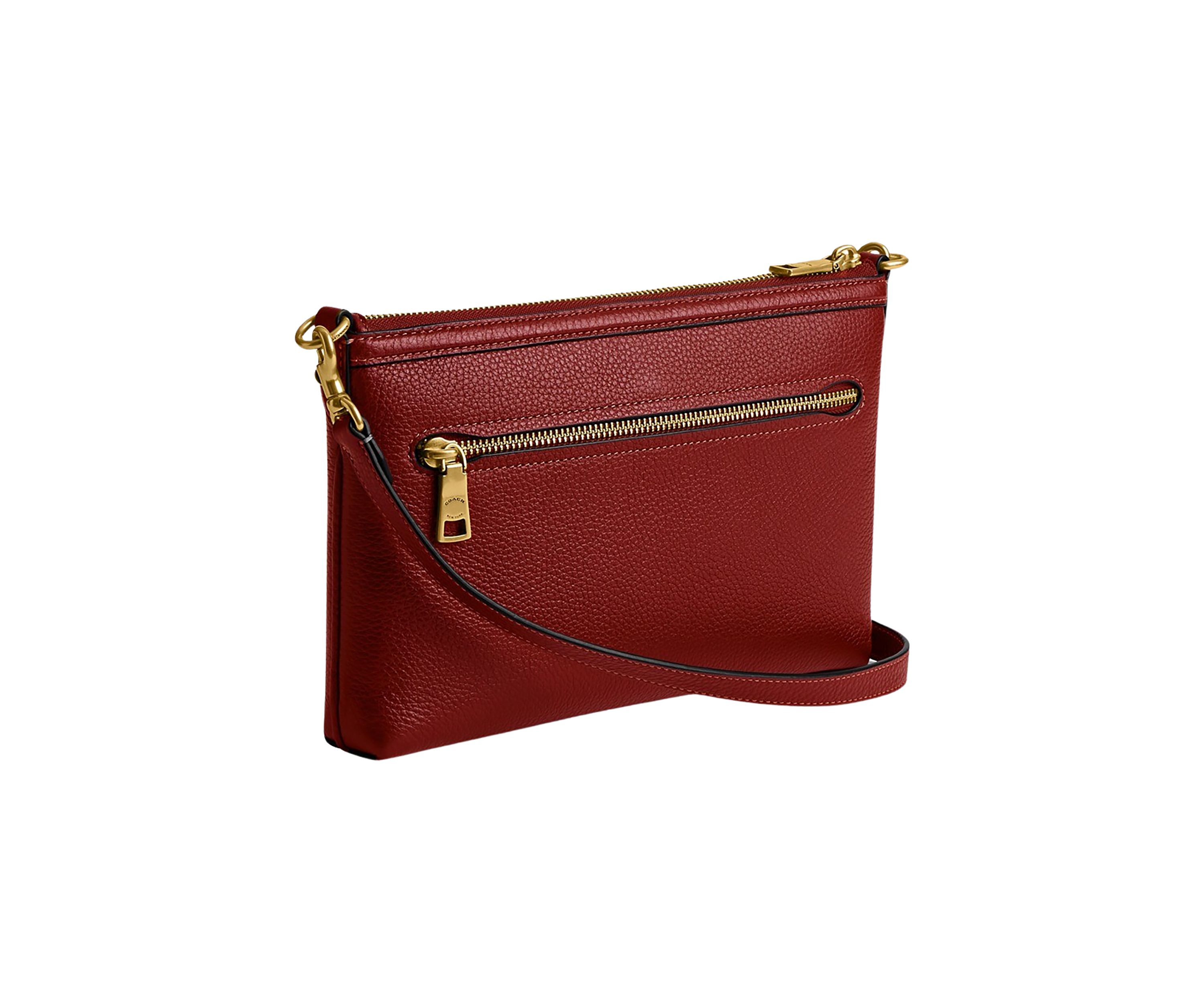 Refined Pebble Leather Legacy Zip Top Crossbody 