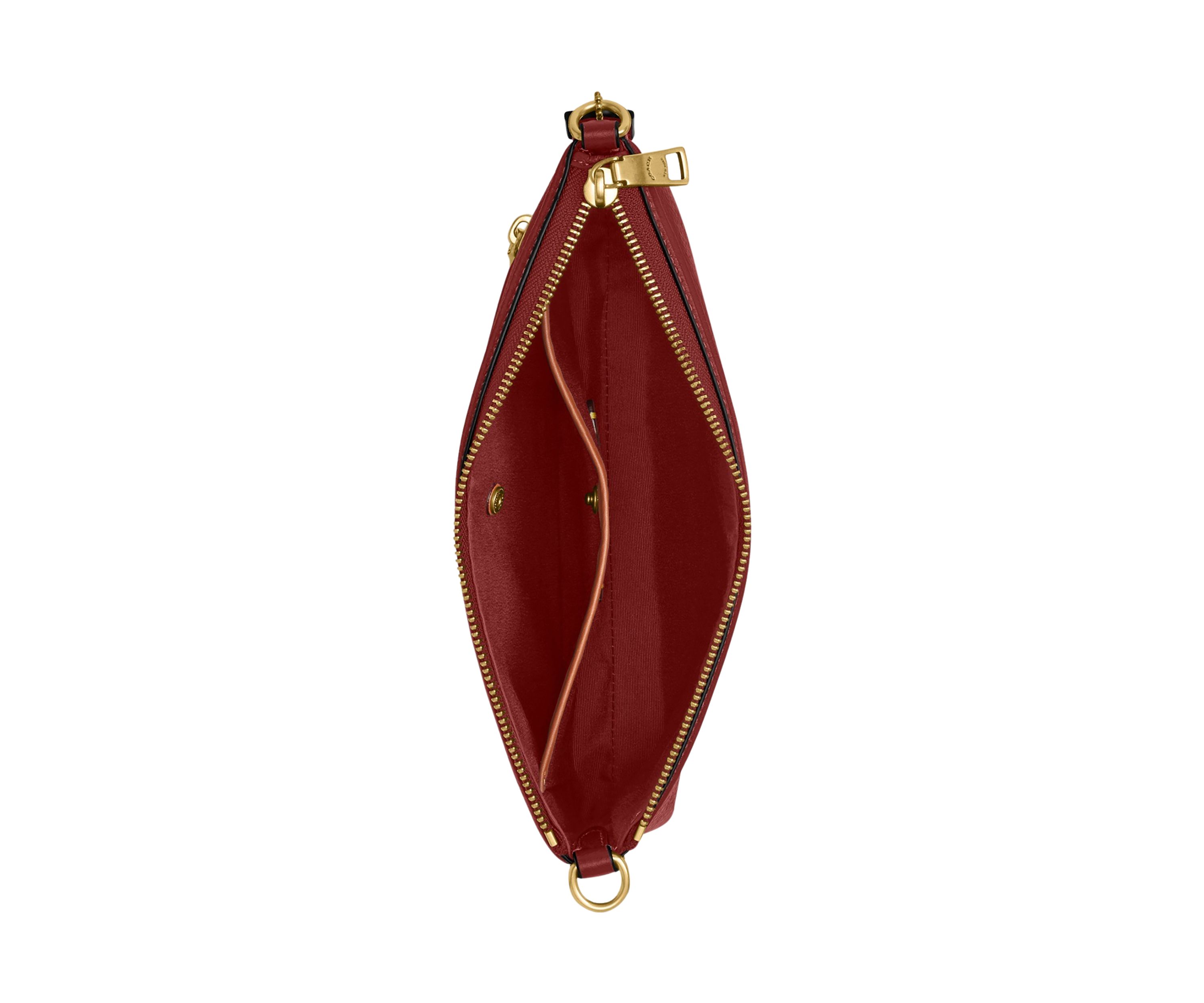 Refined Pebble Leather Legacy Zip Top Crossbody 