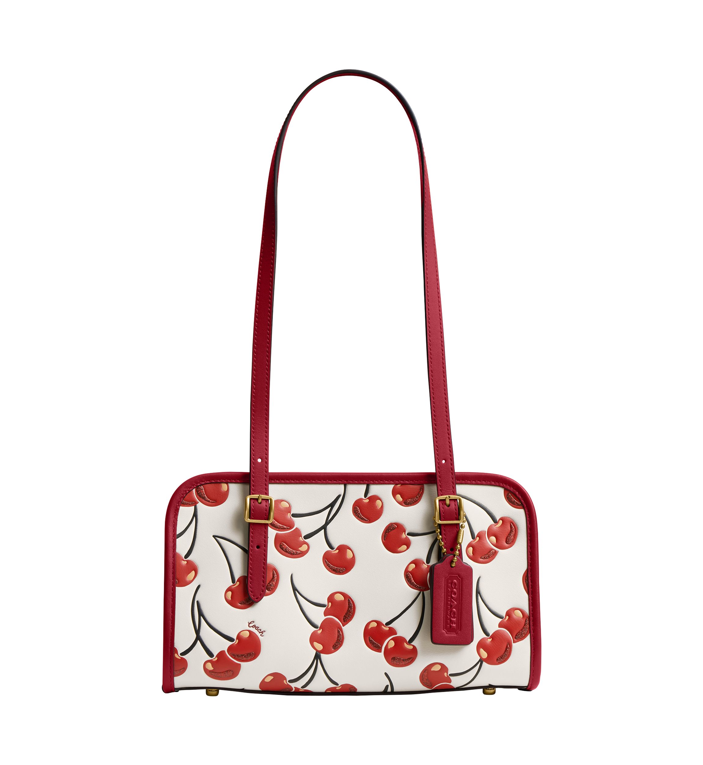 Swing Zip Bag with Cherry Print