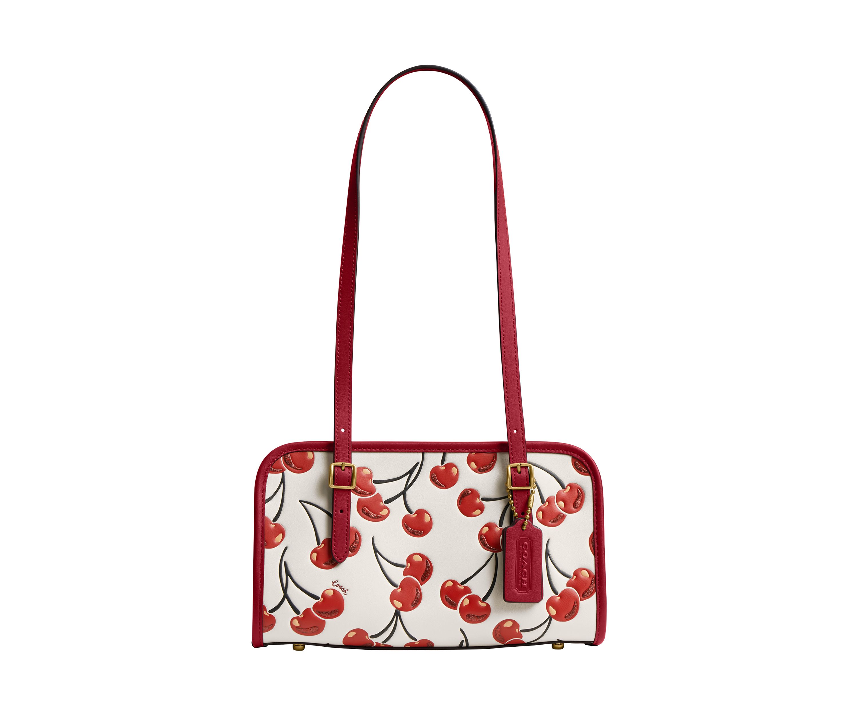 Swing Zip Bag with Cherry Print