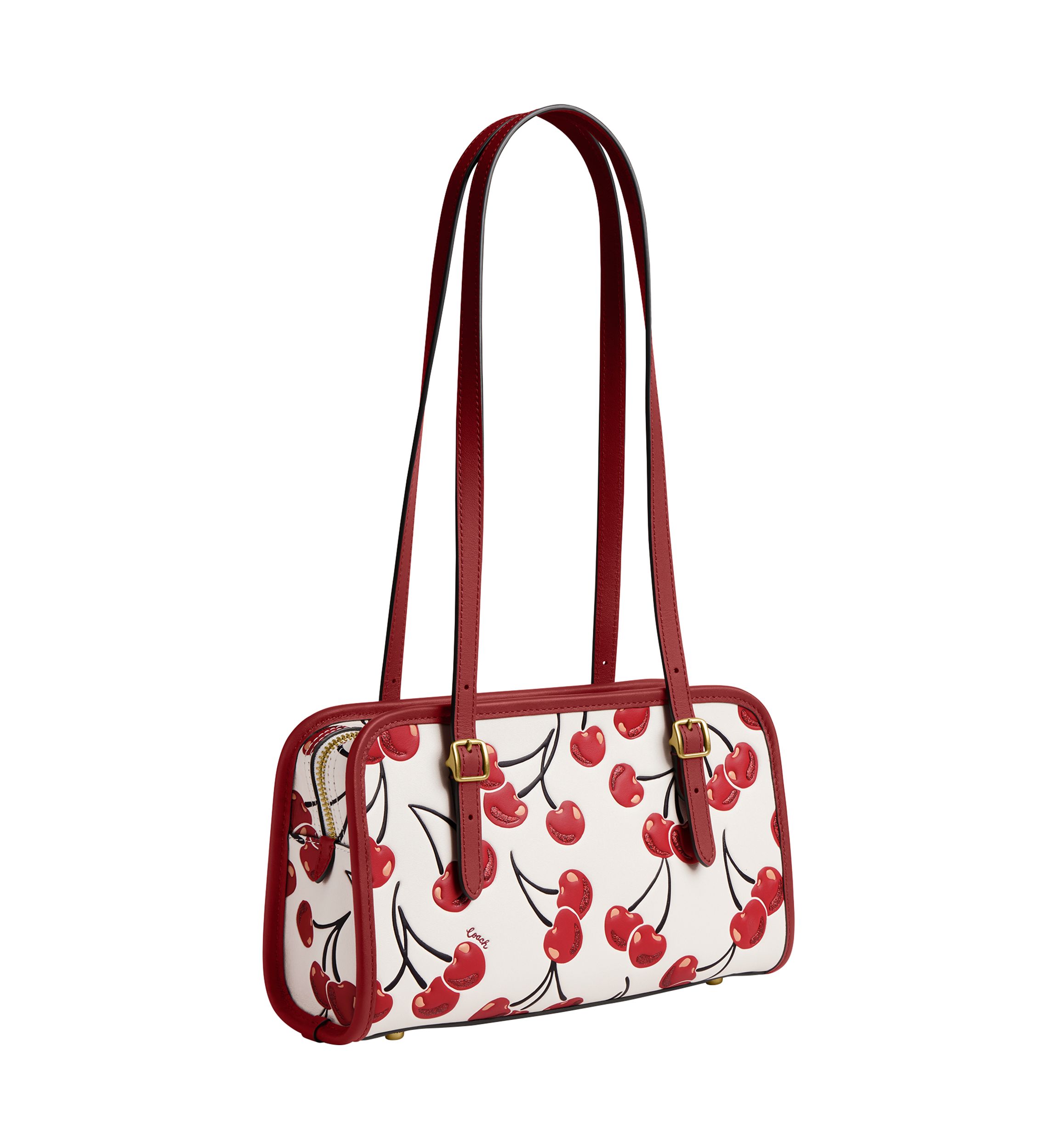 Swing Zip Bag with Cherry Print