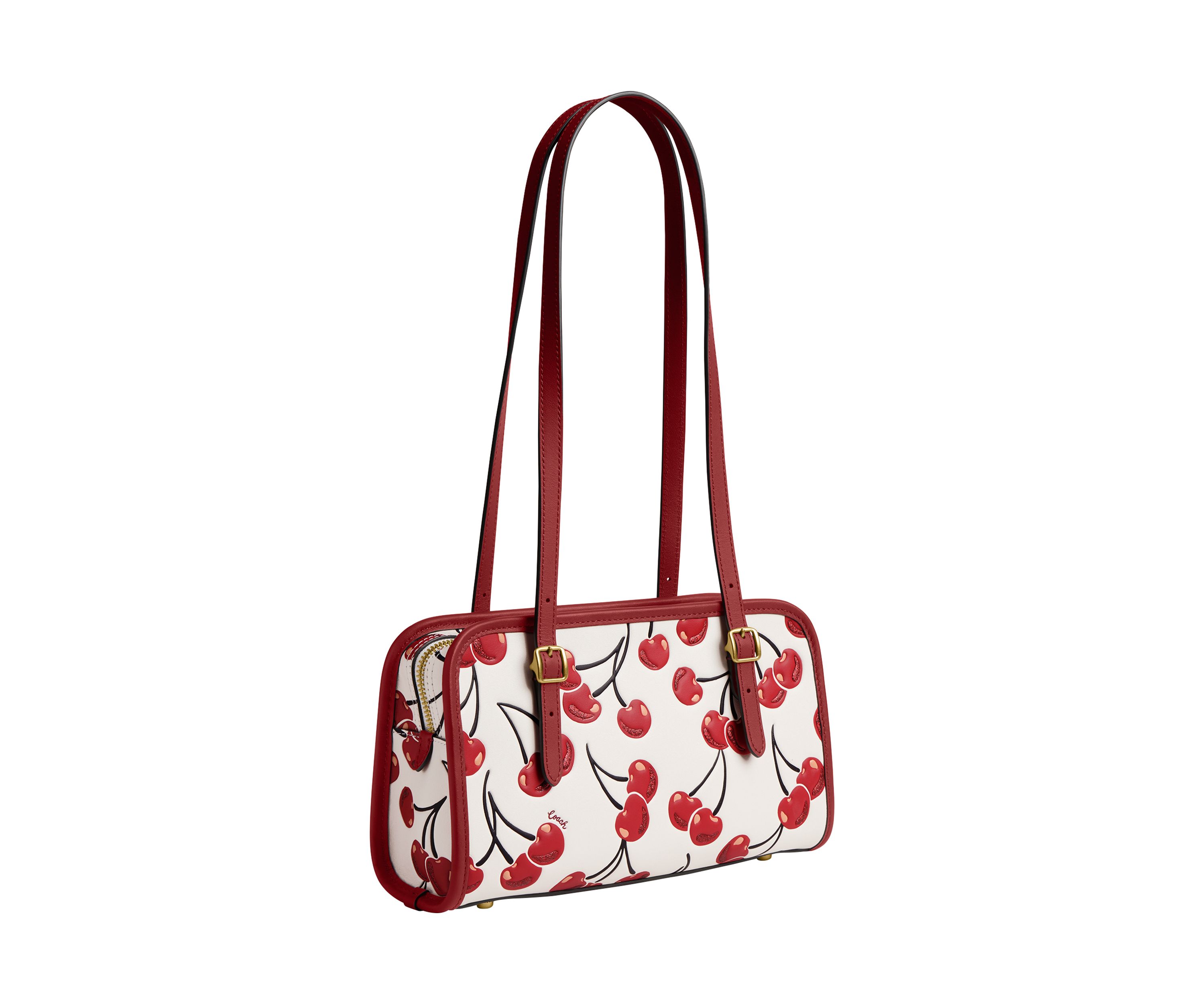 Swing Zip Bag with Cherry Print