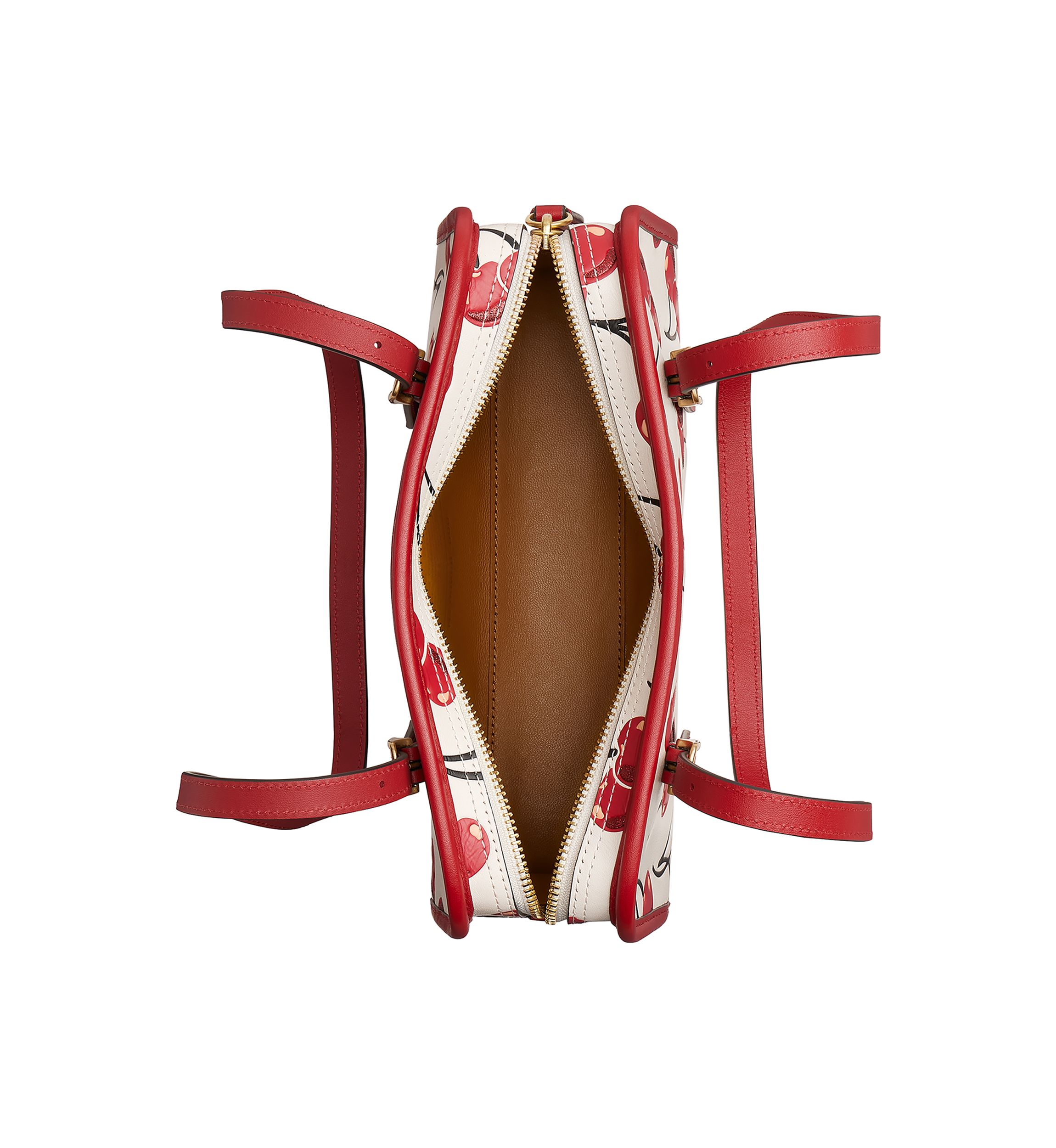 Swing Zip Bag with Cherry Print