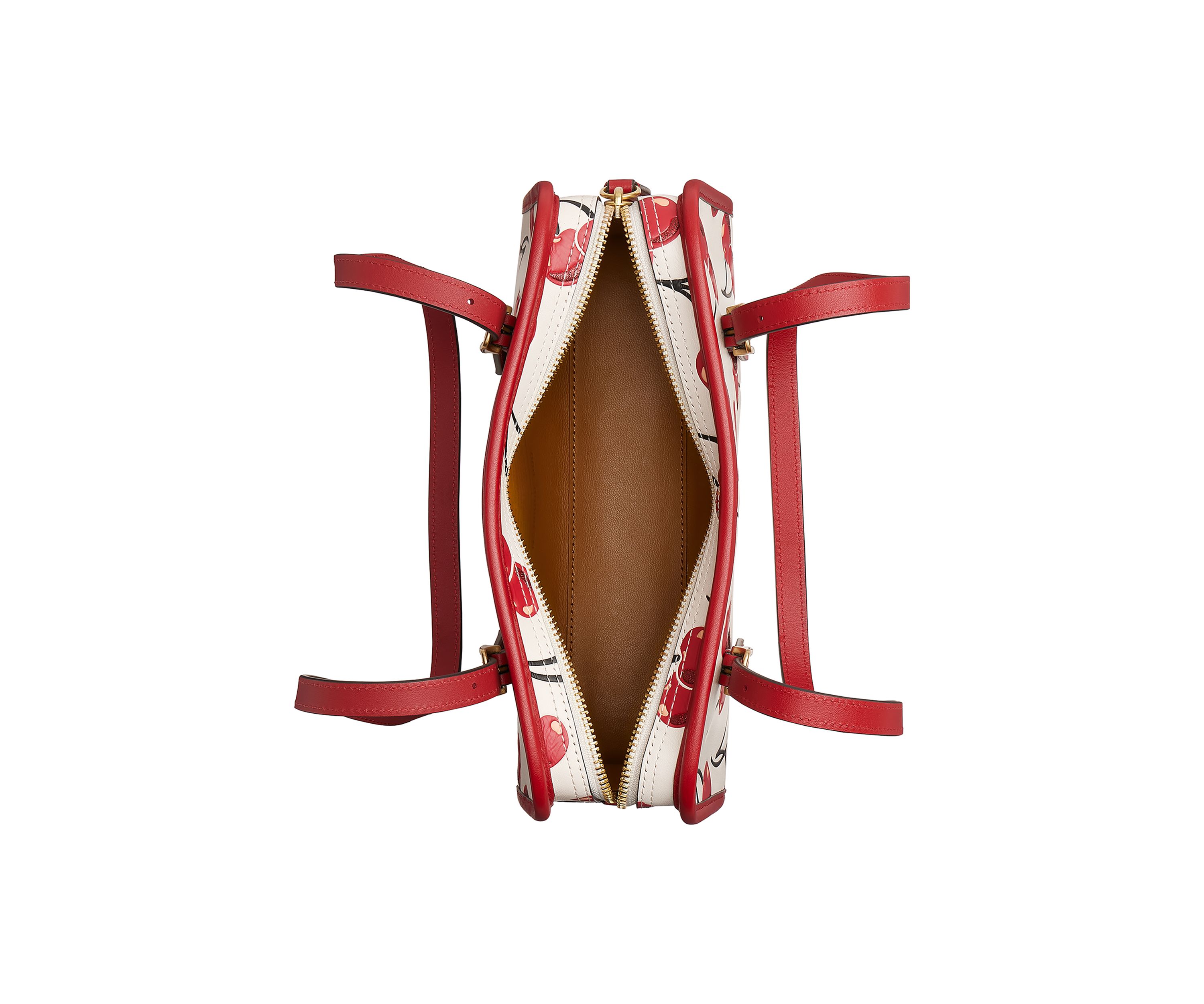 Swing Zip Bag with Cherry Print
