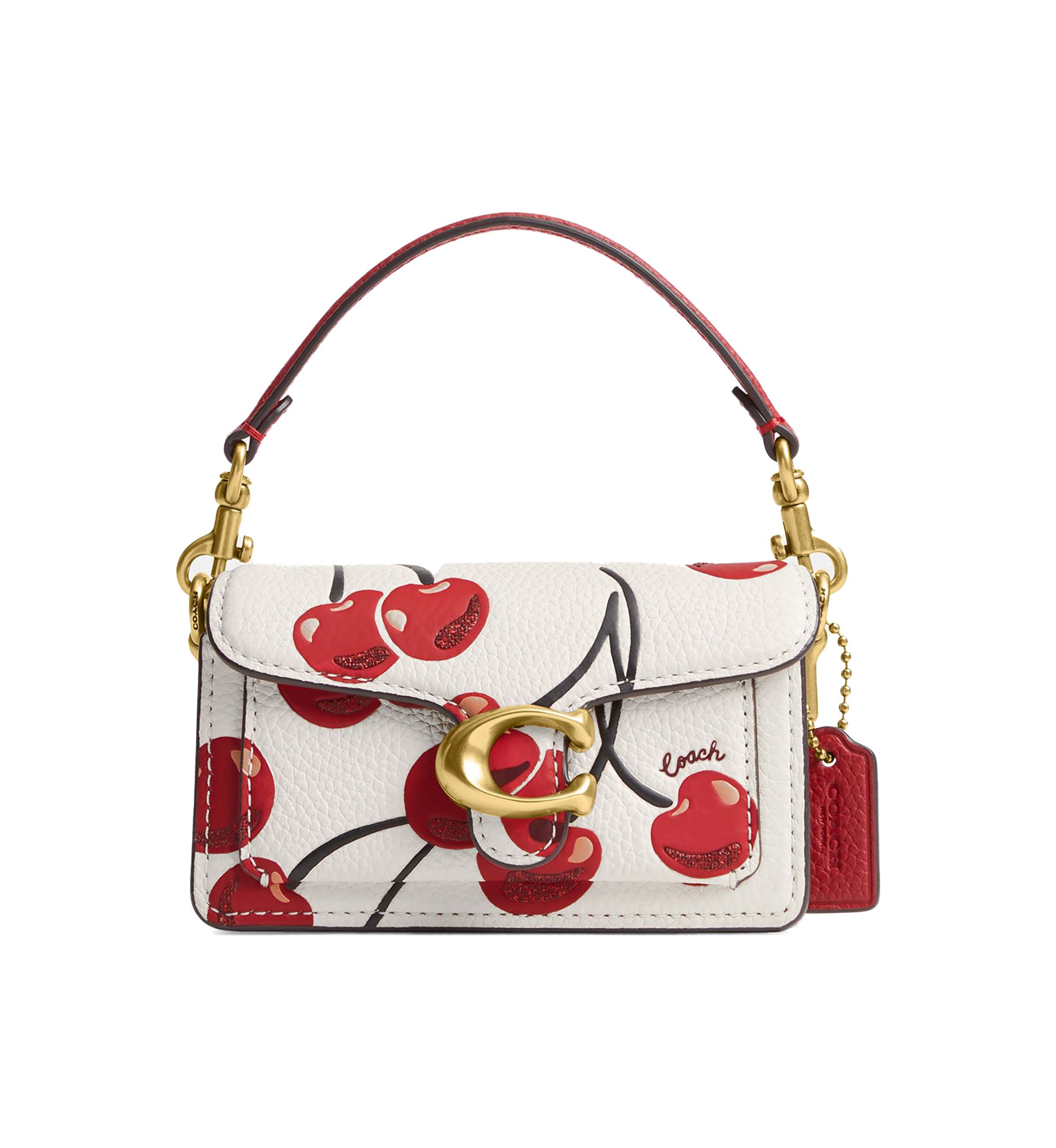 Tabby Bag 12 with Cherry Print