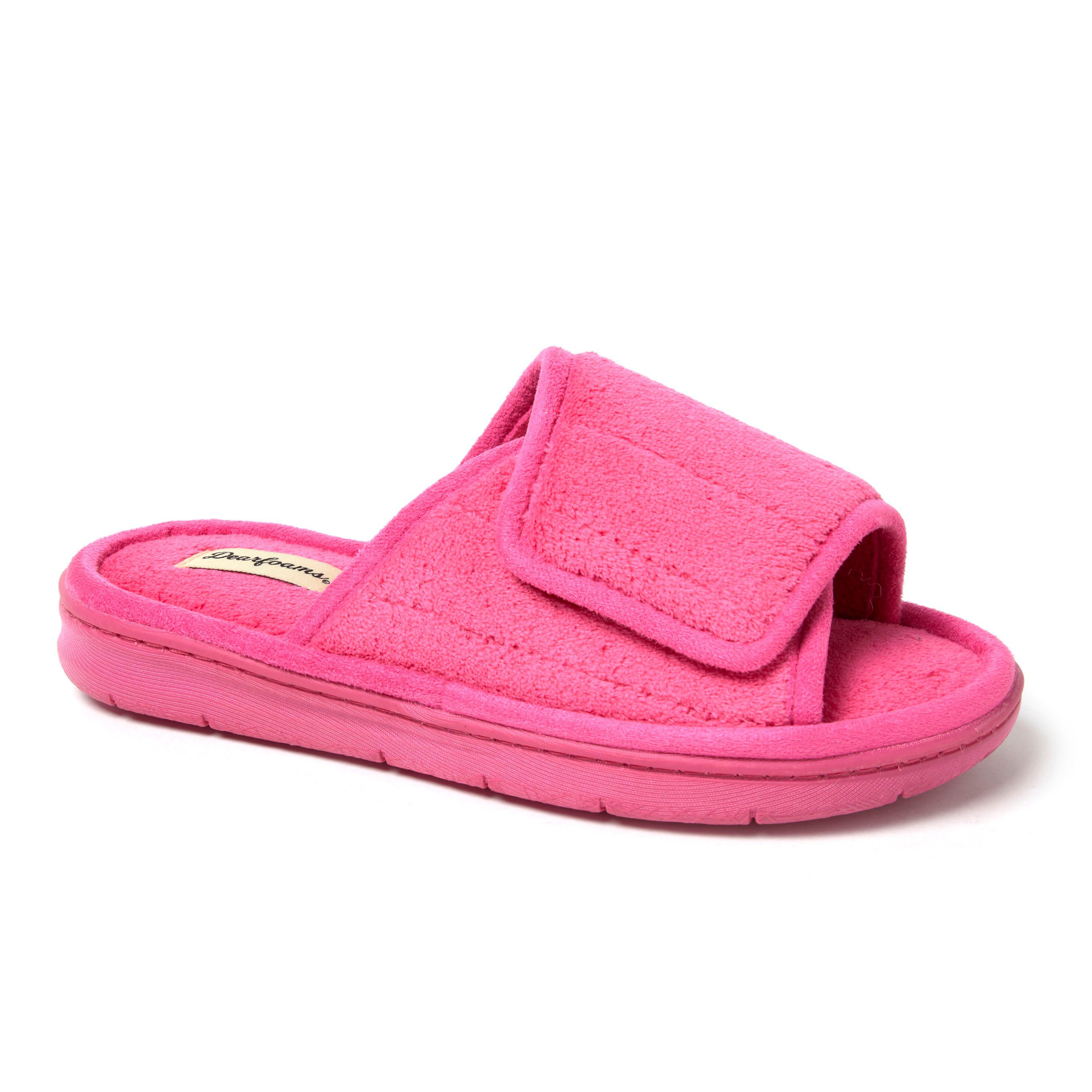 Womens Mickey Terry Adjustable Slide