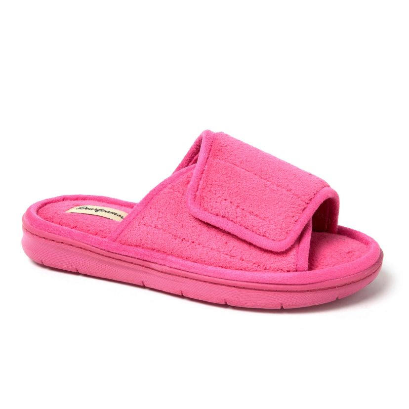 Womens Mickey Terry Adjustable Slide
