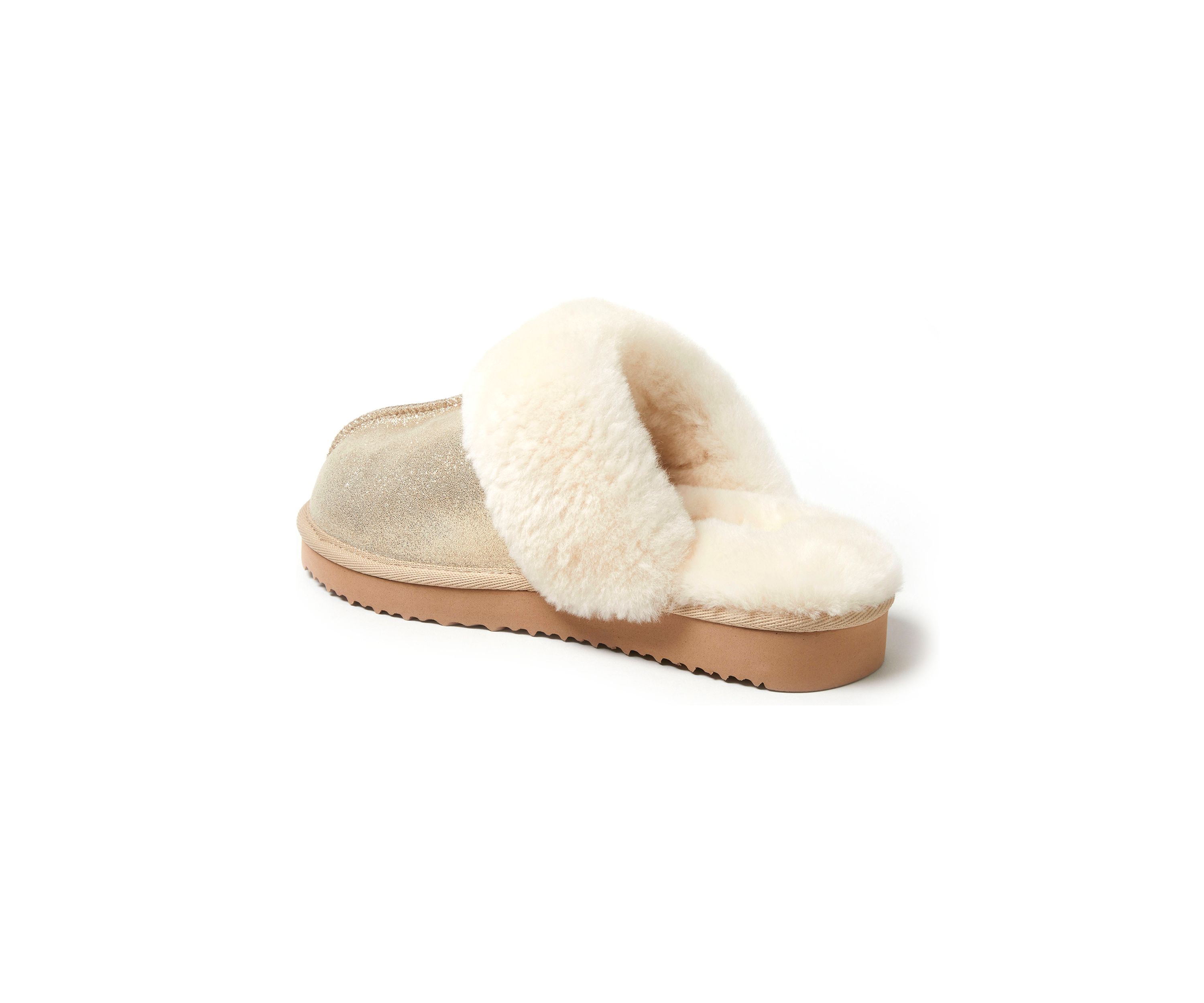 Sydney Genuine Shearling Scuff Slippers