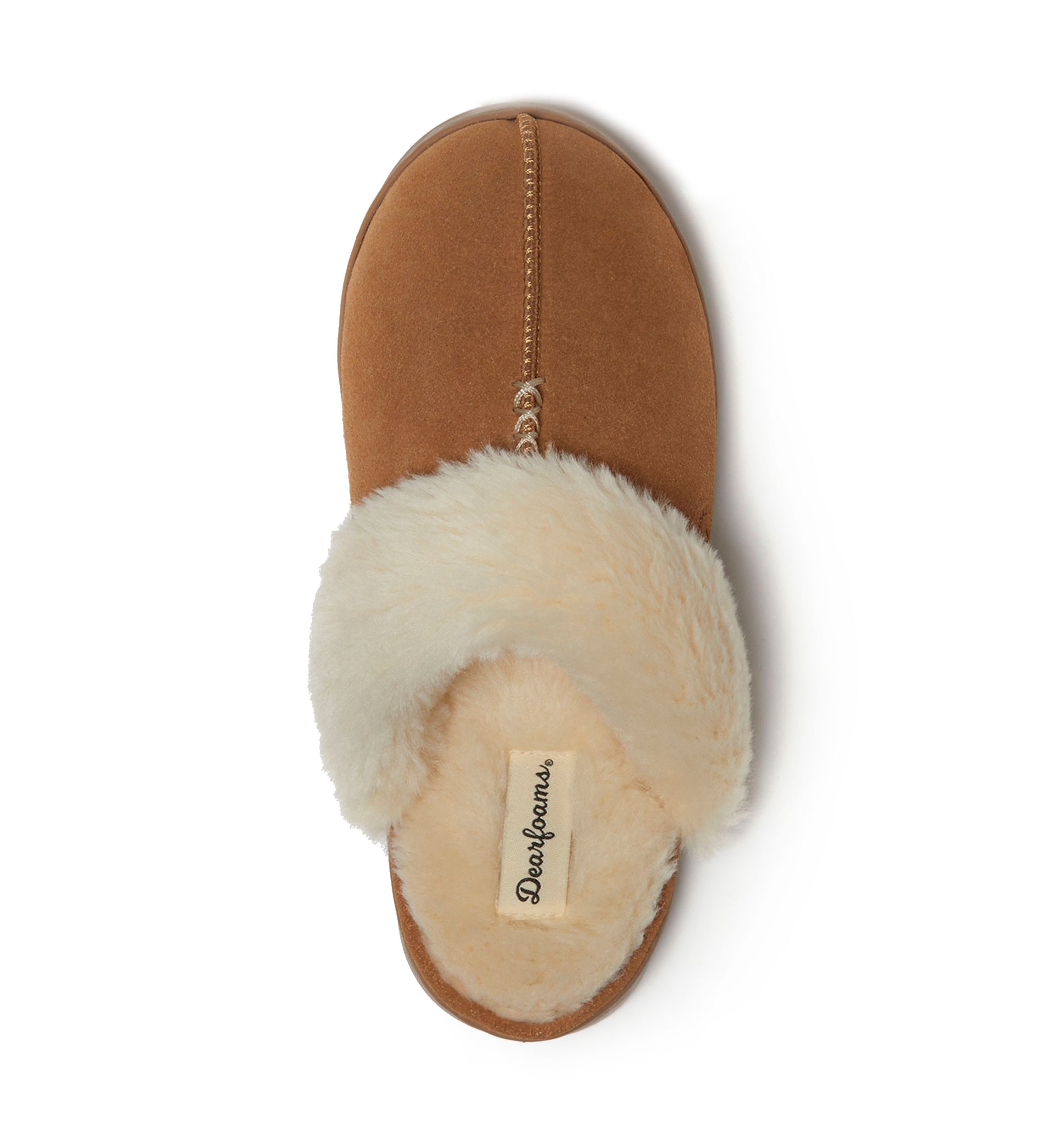 Helene Genuine Leather Seuede Scuff Slippers