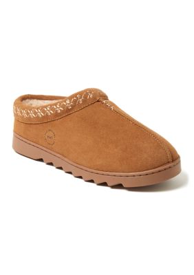 Dearfoams Women's Doreen Genuine Suede Clogs, XL