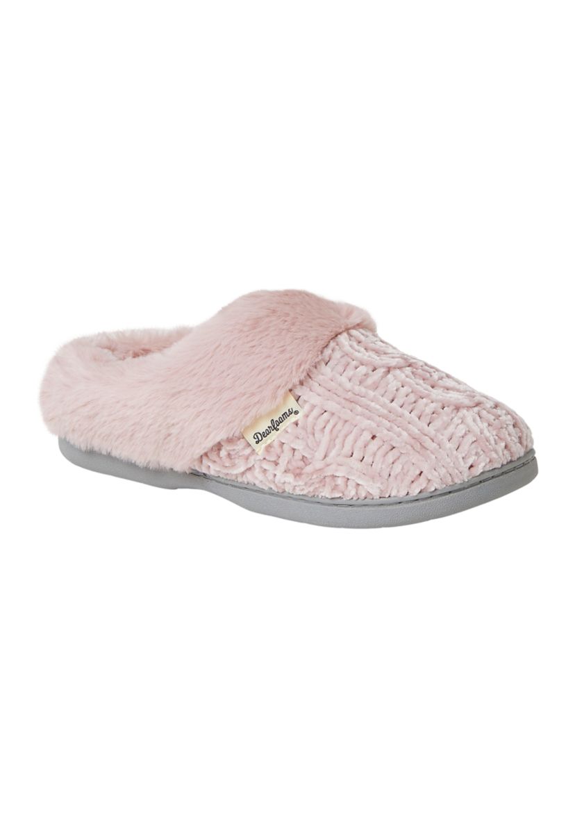 Claire Cable Knit Chenille Clogs