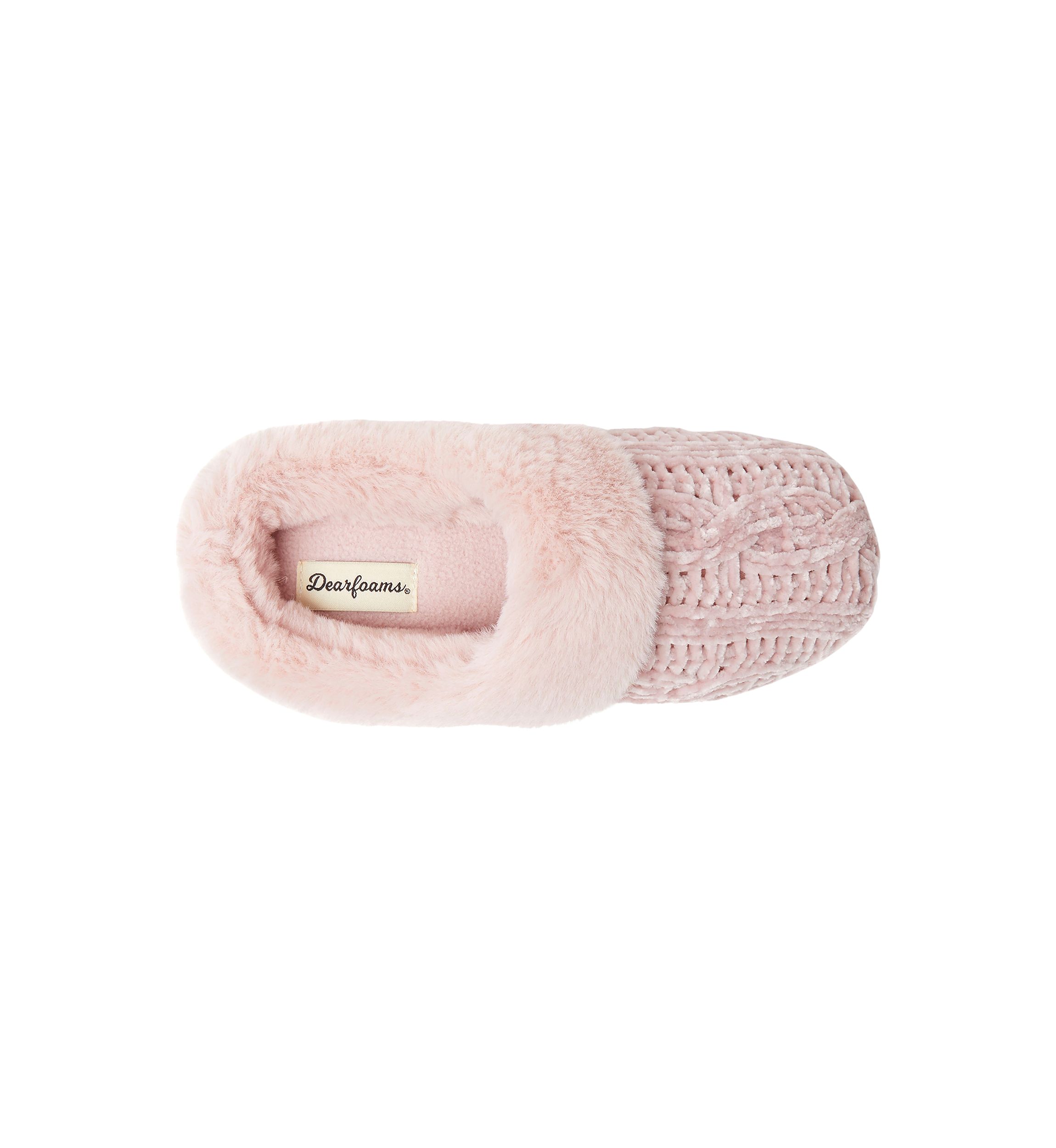Claire Cable Knit Chenille Clogs