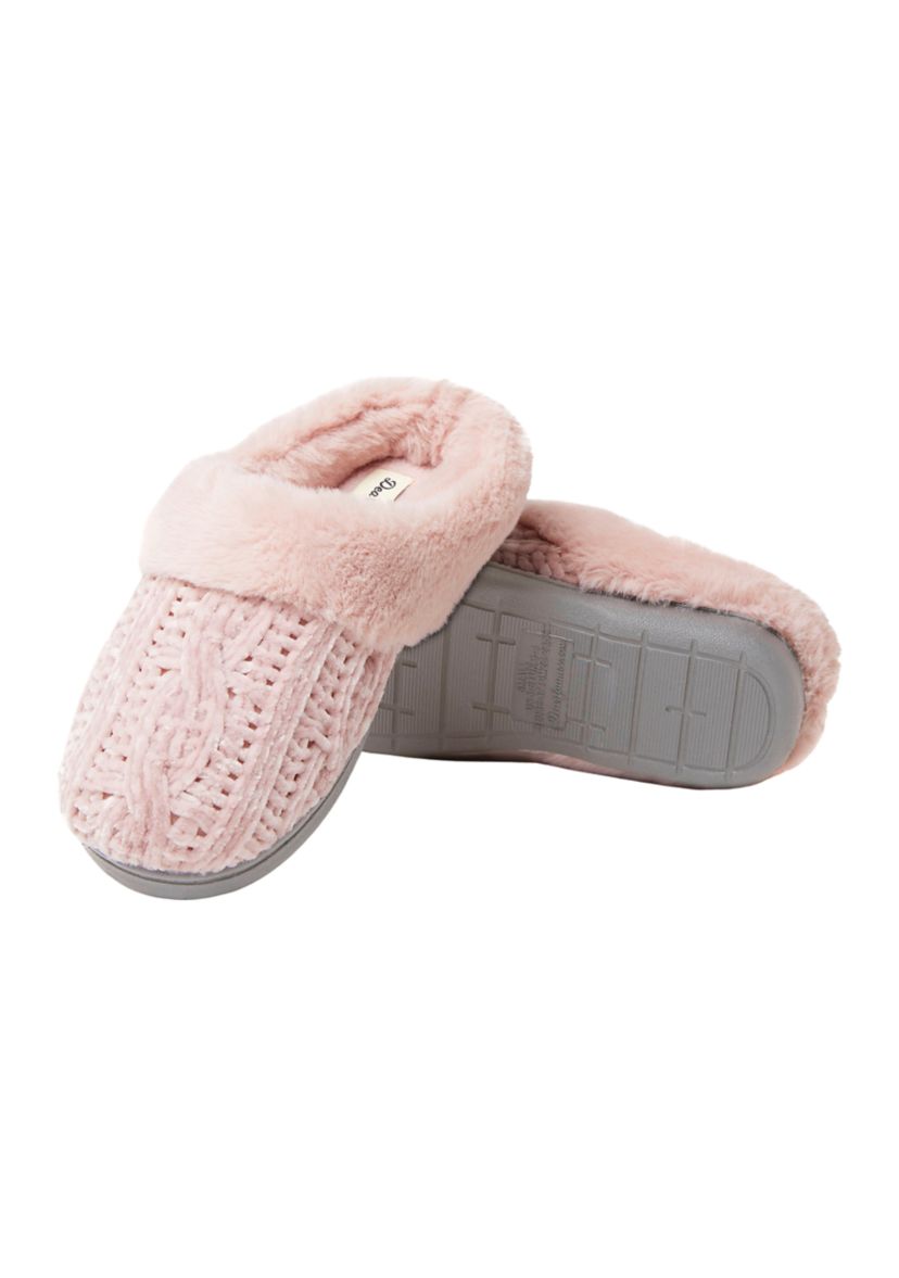 Claire Cable Knit Chenille Clogs