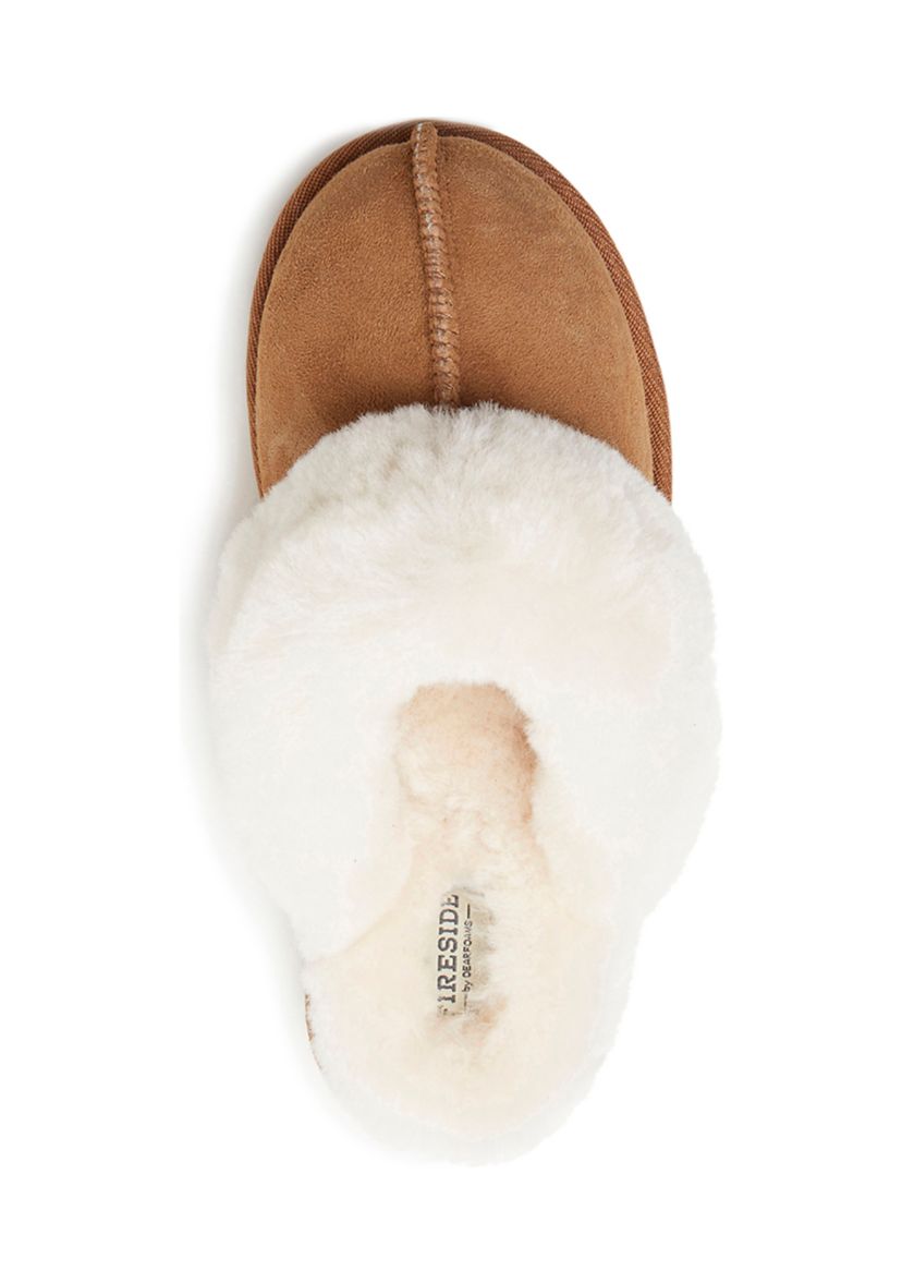 Sydney Genuine Shearling Scuff Bootie Slippers
