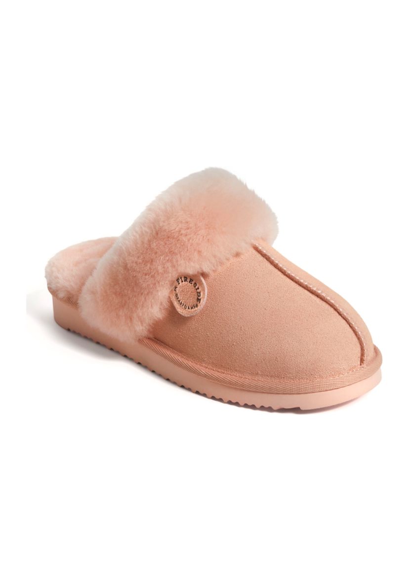 Sydney Genuine Shearling Scuff Slippers 