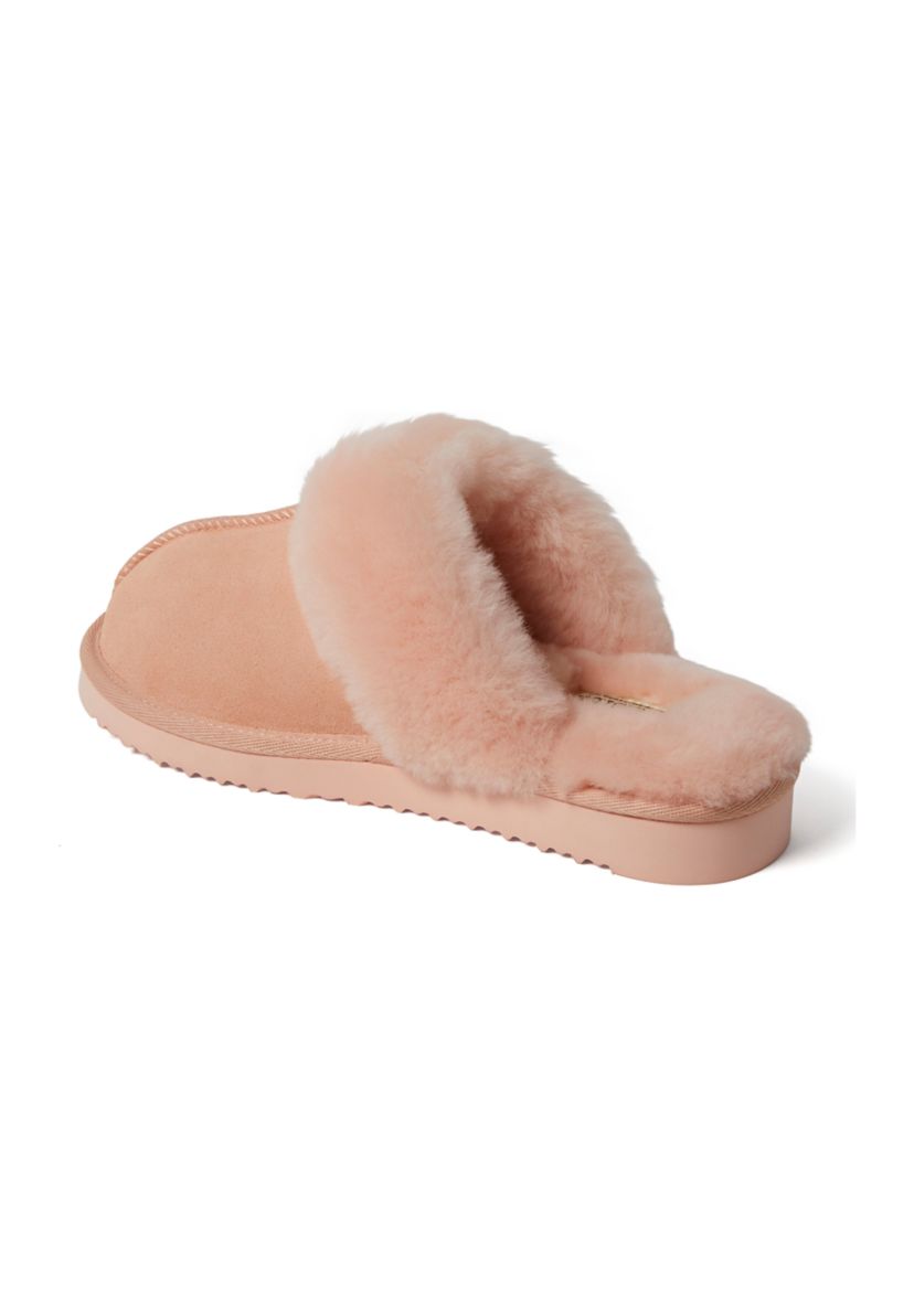 Sydney Genuine Shearling Scuff Slippers 