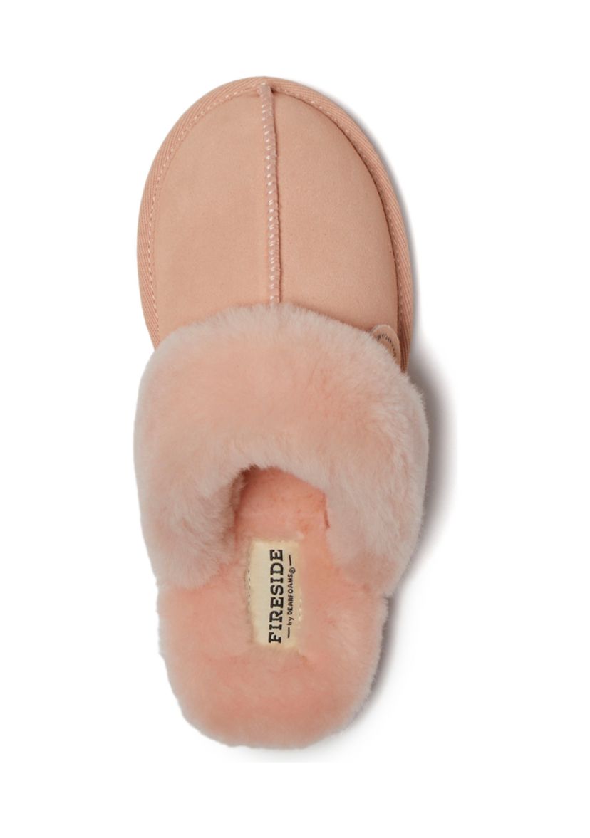 Sydney Genuine Shearling Scuff Slippers 