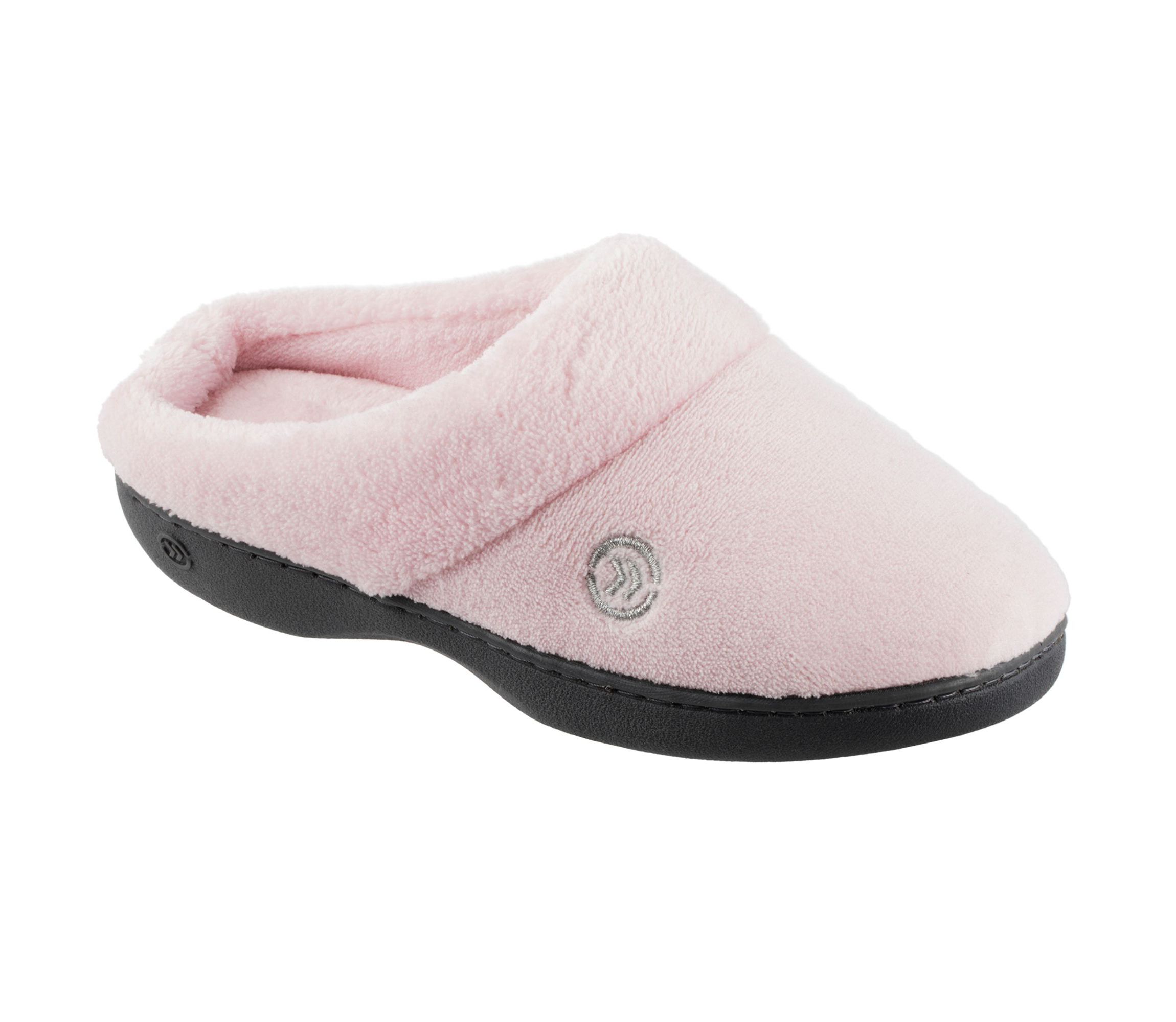 isotoner Women’s Microterry Sport Hoodback Slippers