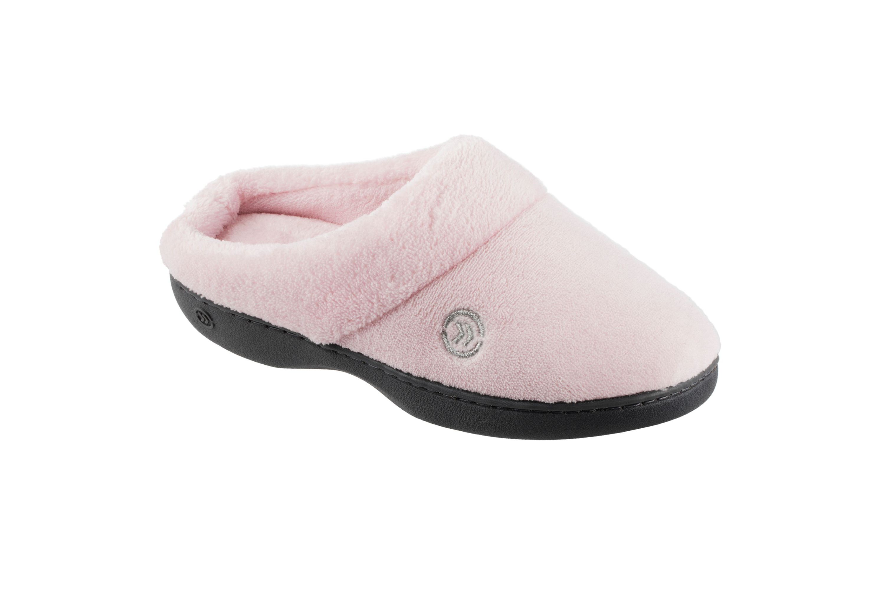 isotoner Women’s Microterry Sport Hoodback Slippers