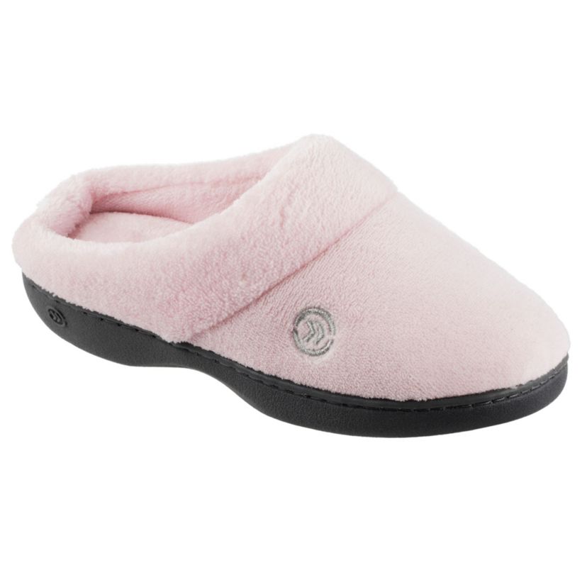 isotoner Women’s Microterry Sport Hoodback Slippers