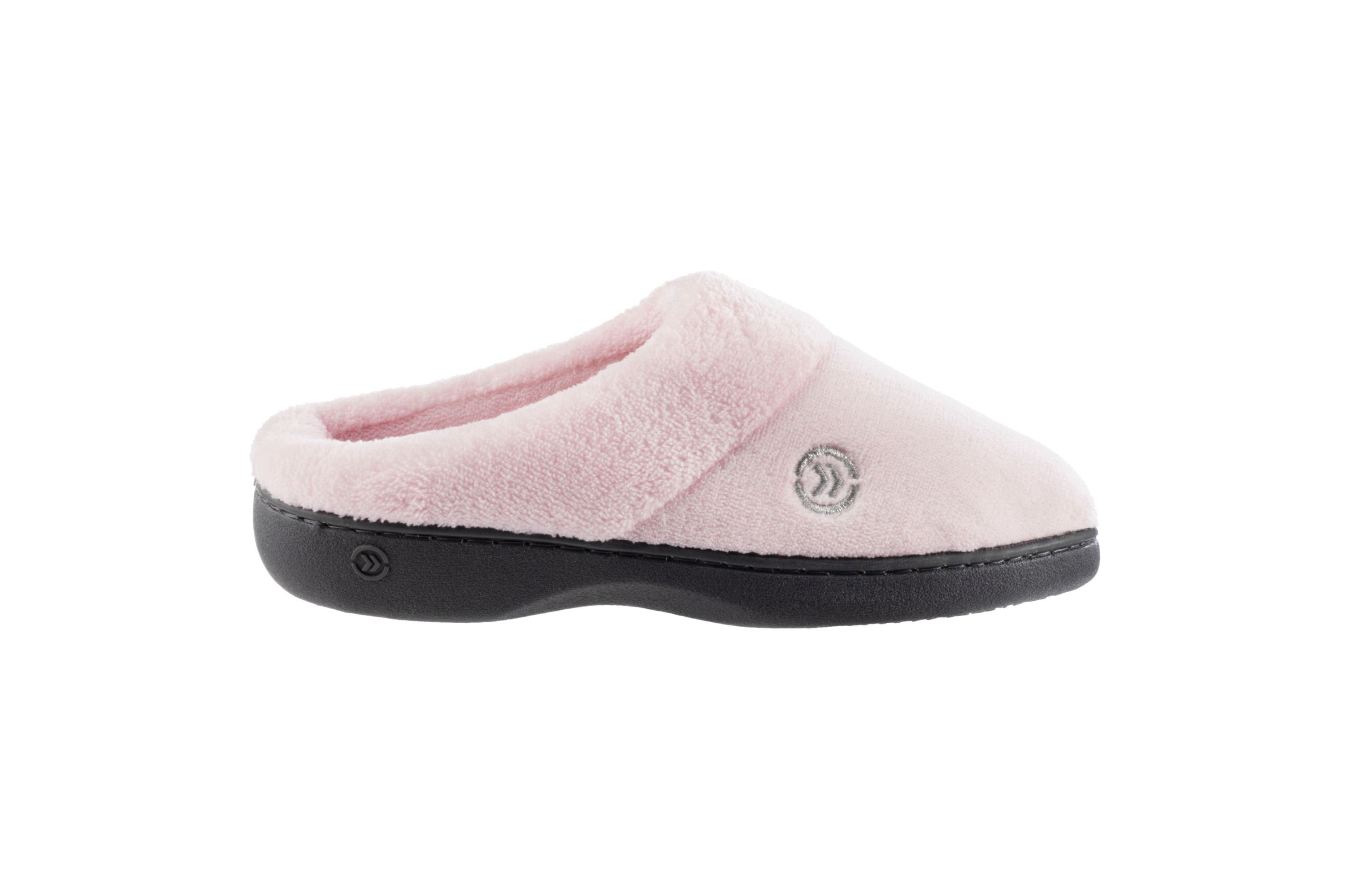 isotoner Women’s Microterry Sport Hoodback Slippers