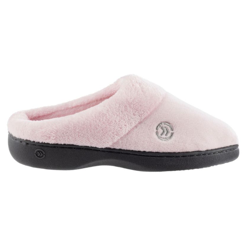 isotoner Women’s Microterry Sport Hoodback Slippers