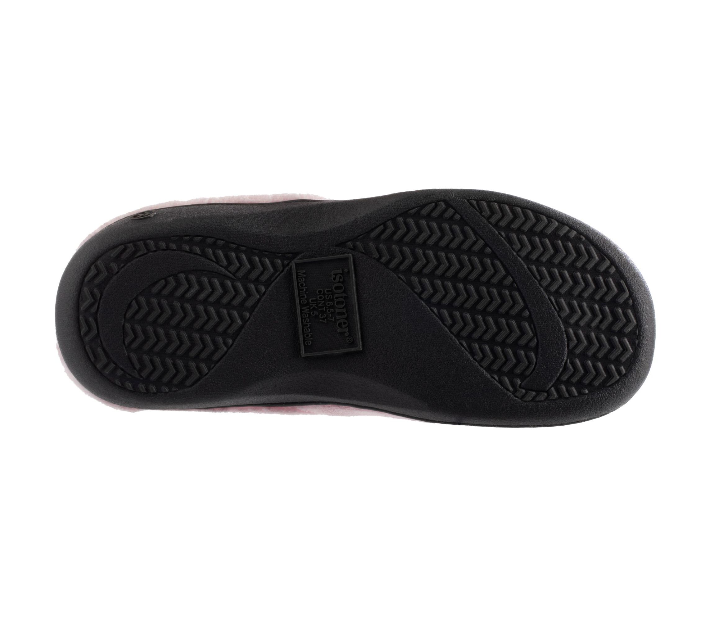 isotoner Women’s Microterry Sport Hoodback Slippers