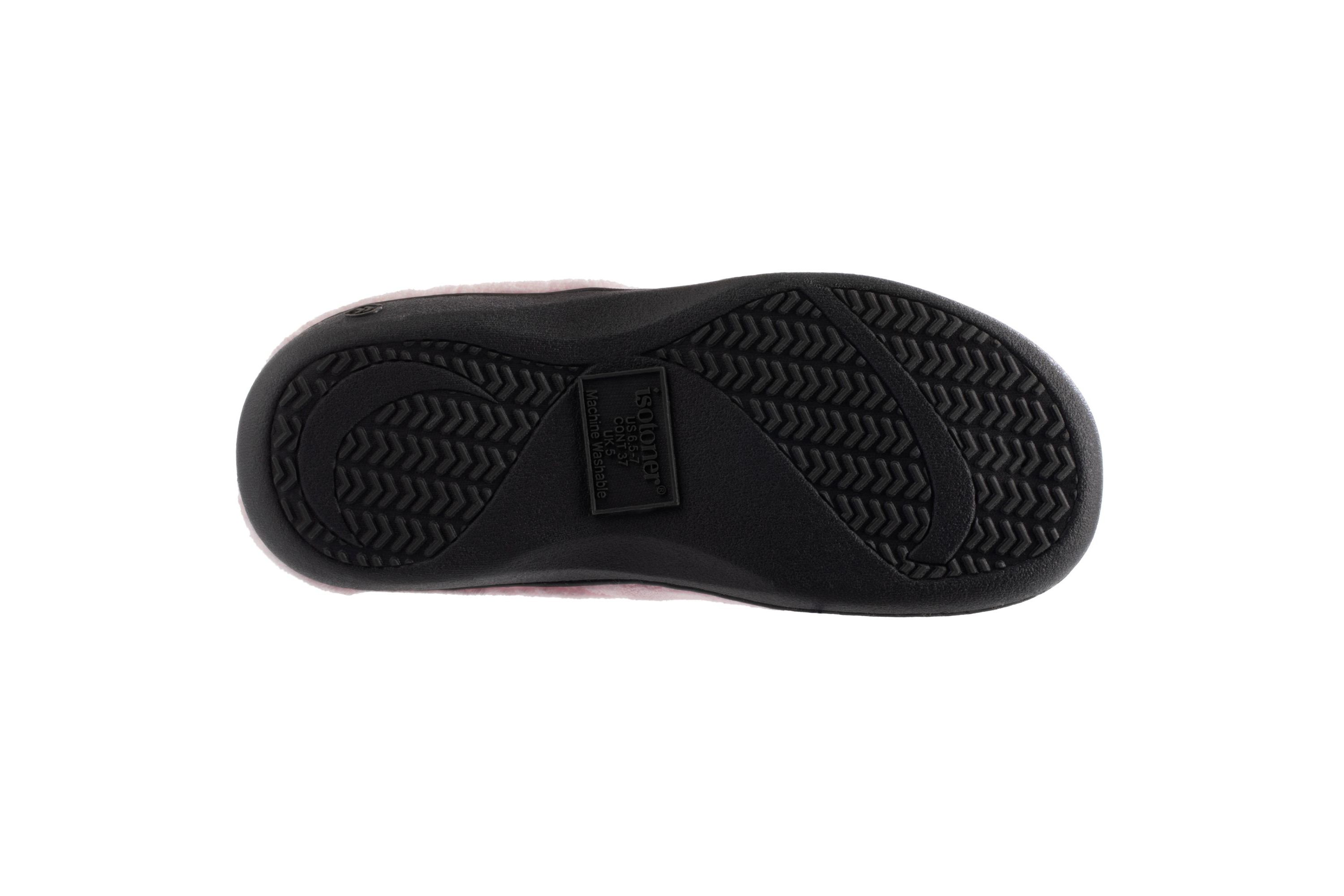 isotoner Women’s Microterry Sport Hoodback Slippers