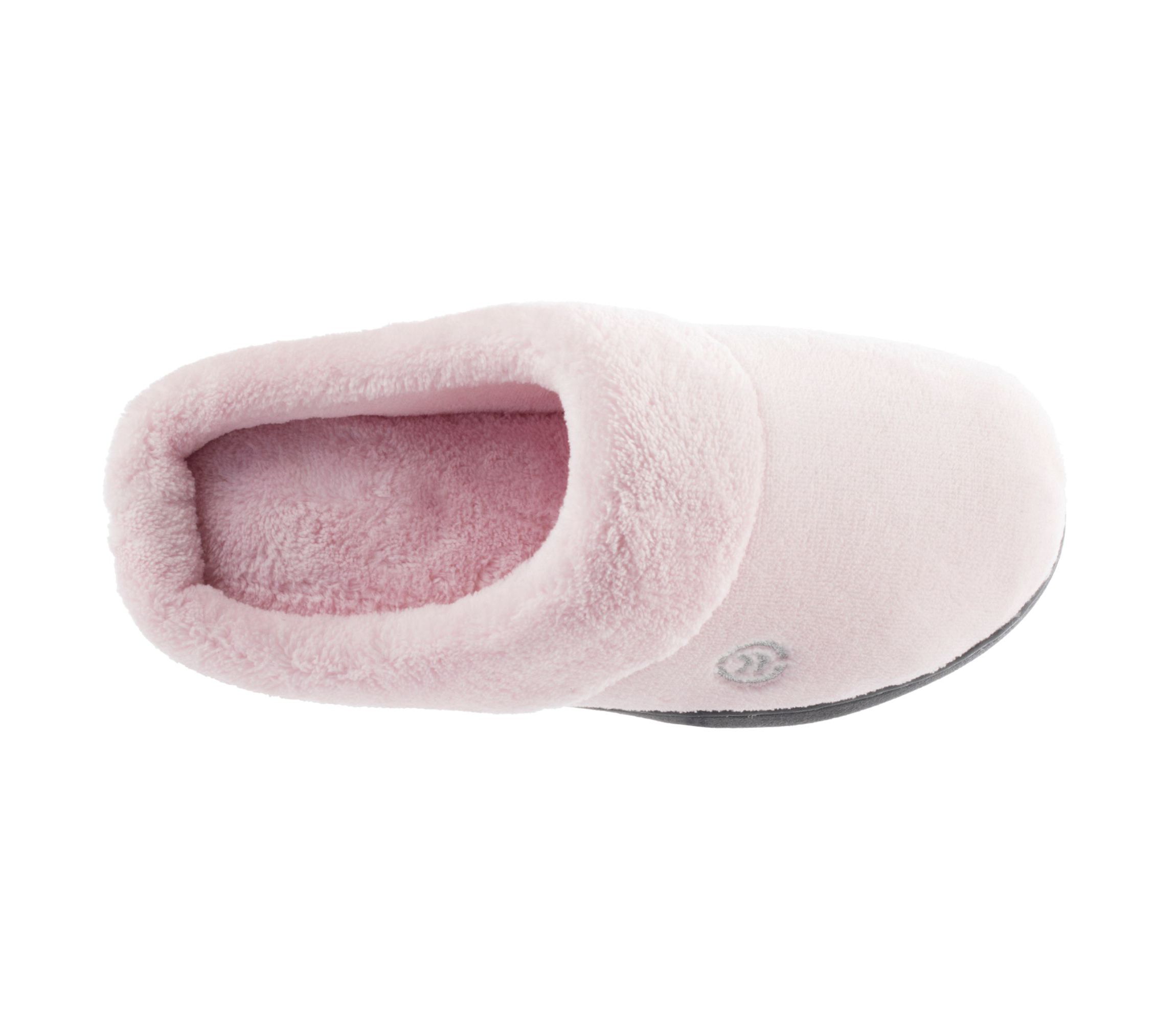 isotoner Women’s Microterry Sport Hoodback Slippers