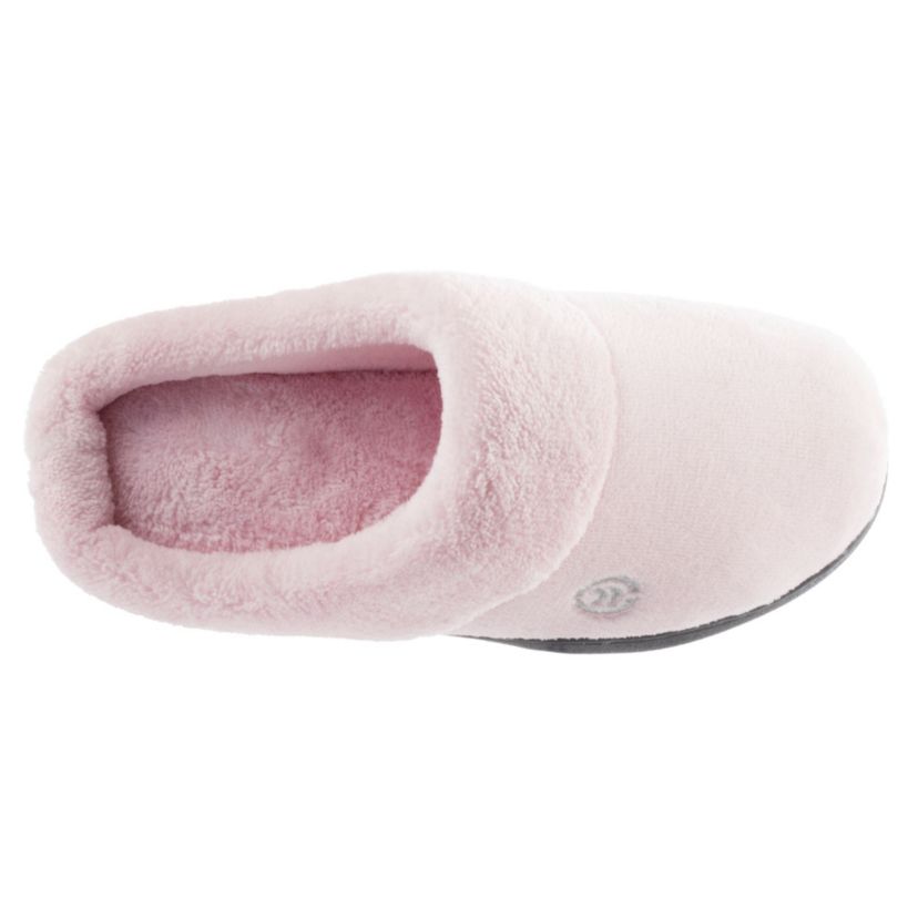 isotoner Women’s Microterry Sport Hoodback Slippers
