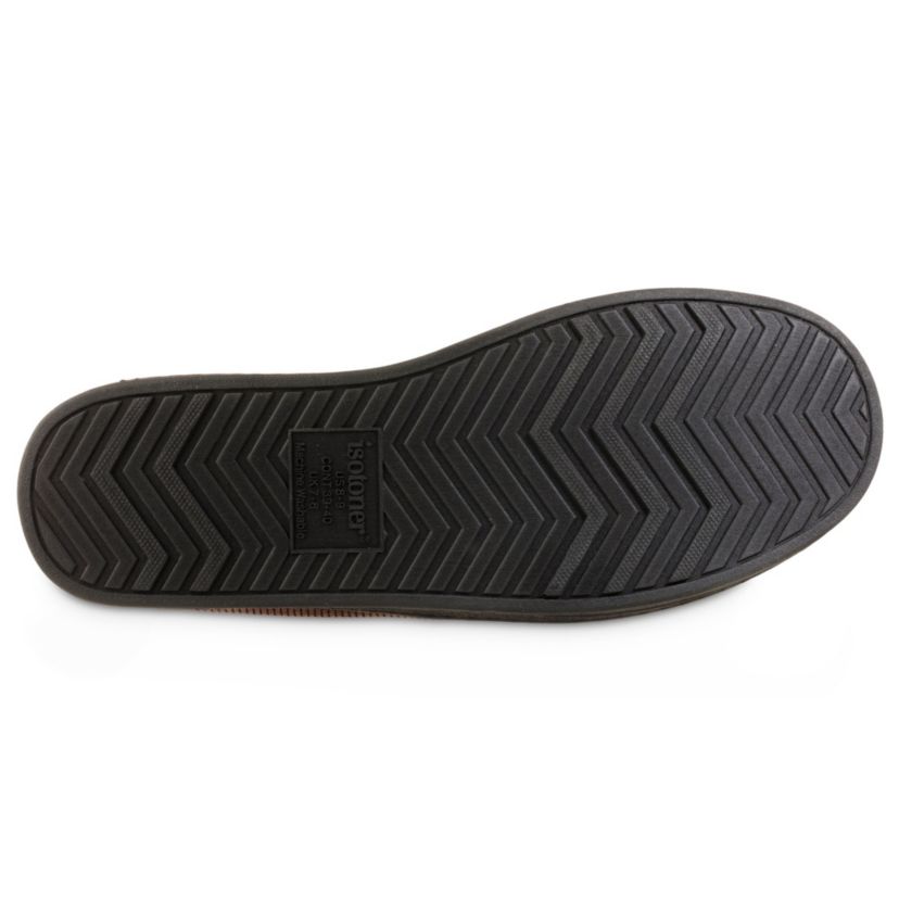 isotoner Mens Memory Foam Mini Box Cord Luke Moccasin Slippers