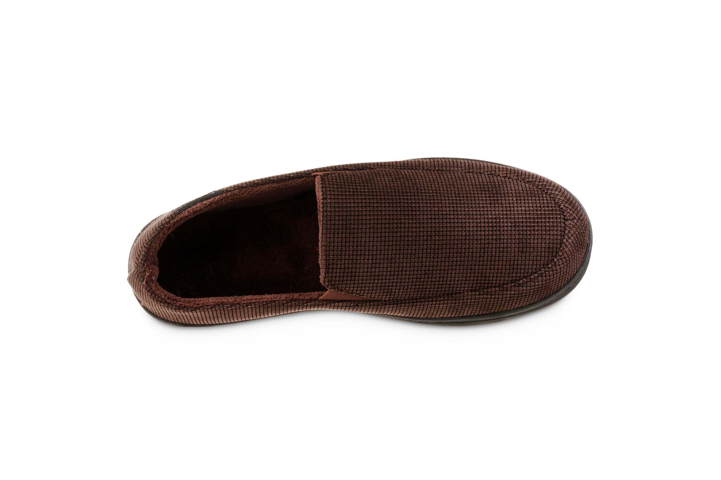 isotoner Mens Memory Foam Mini Box Cord Luke Moccasin Slippers