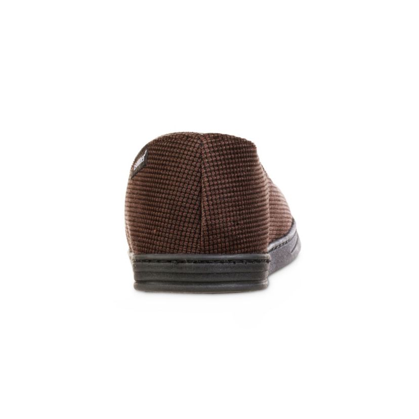 isotoner Mens Memory Foam Mini Box Cord Luke Moccasin Slippers